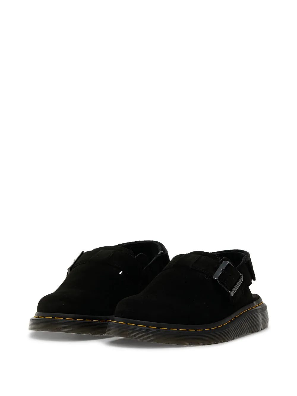 Dr. Martens buckle slingback slippers Black