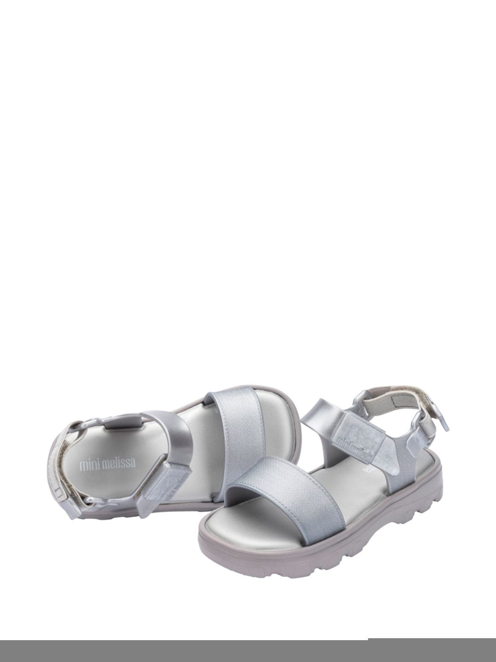 Mini Melissa Kick Off sandals Silver