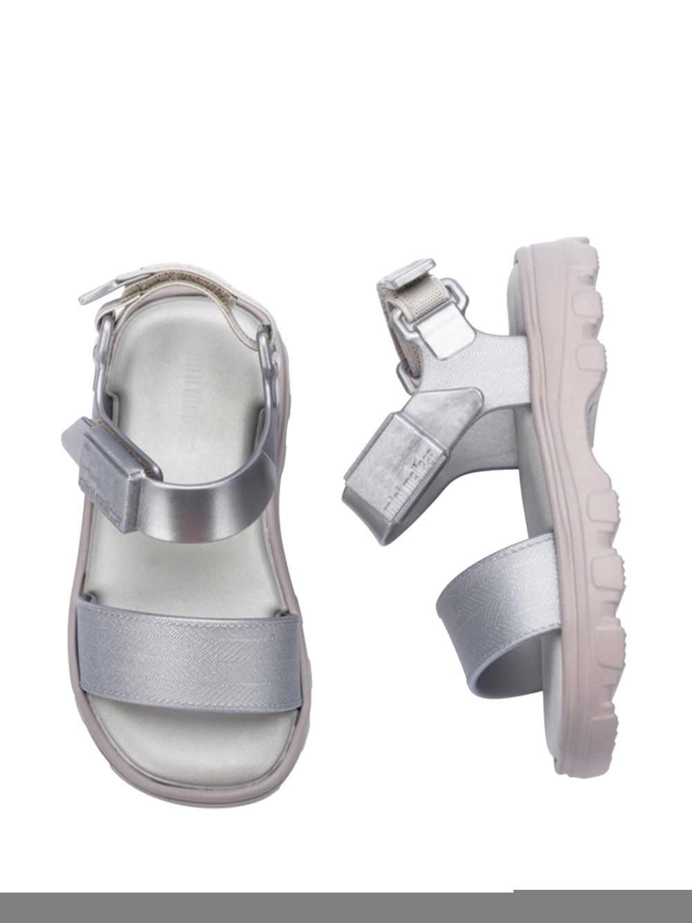 Mini Melissa Kick Off sandals Silver