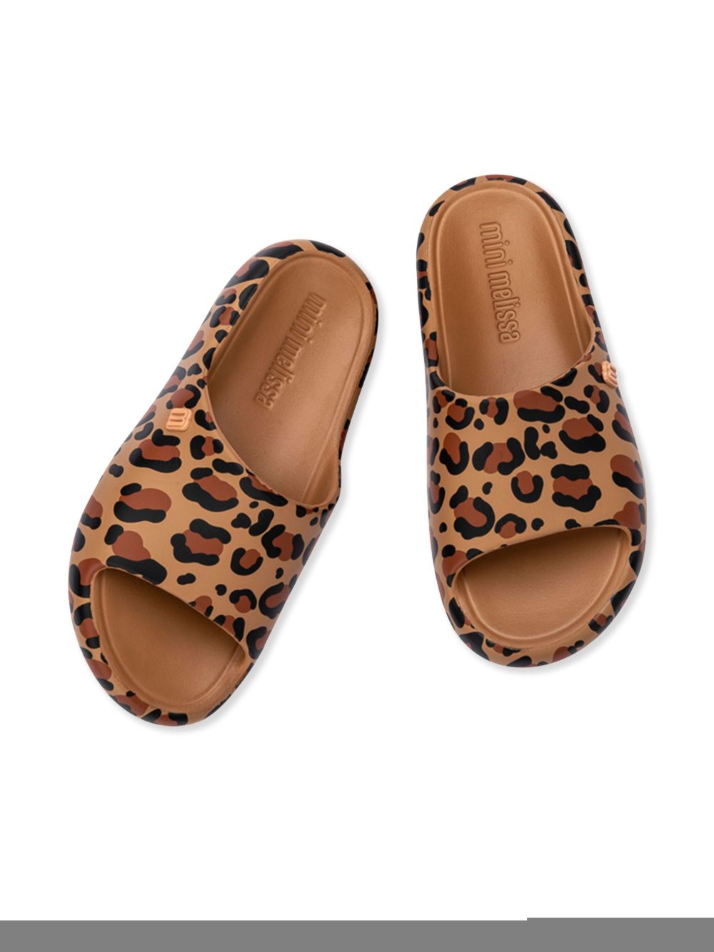 Mini Melissa Leopard-print slippers Neutrals