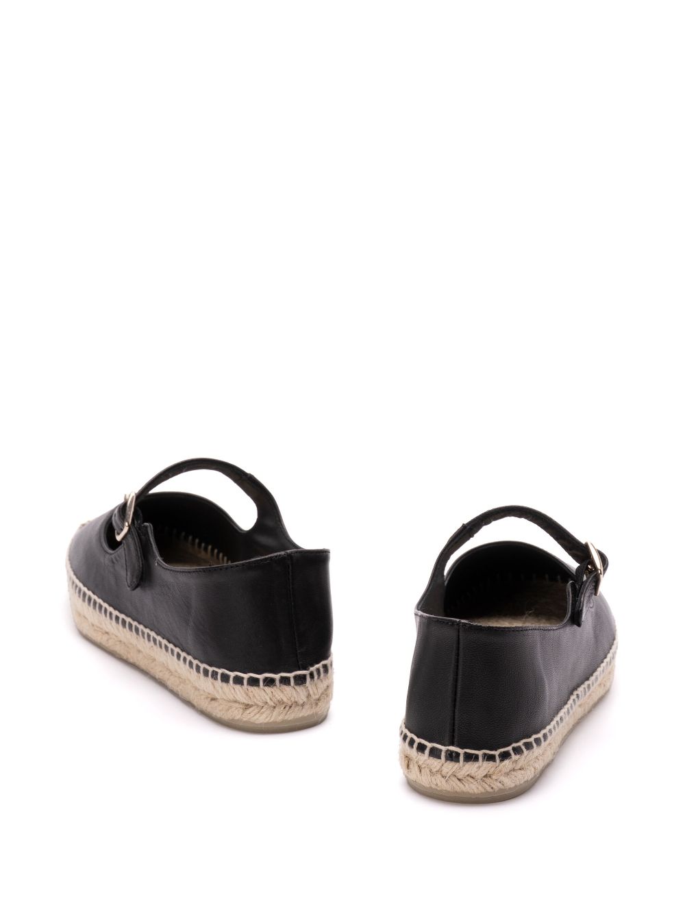 Castañer leather ballerina shoes Black