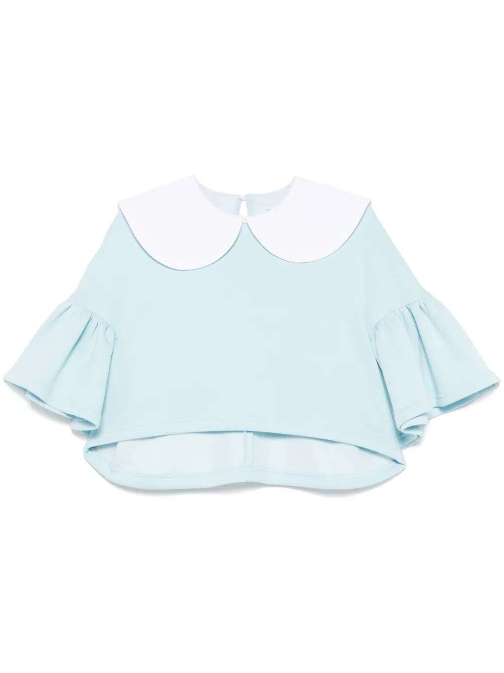 Ioana Ciolacu Orchid blouse Blauw