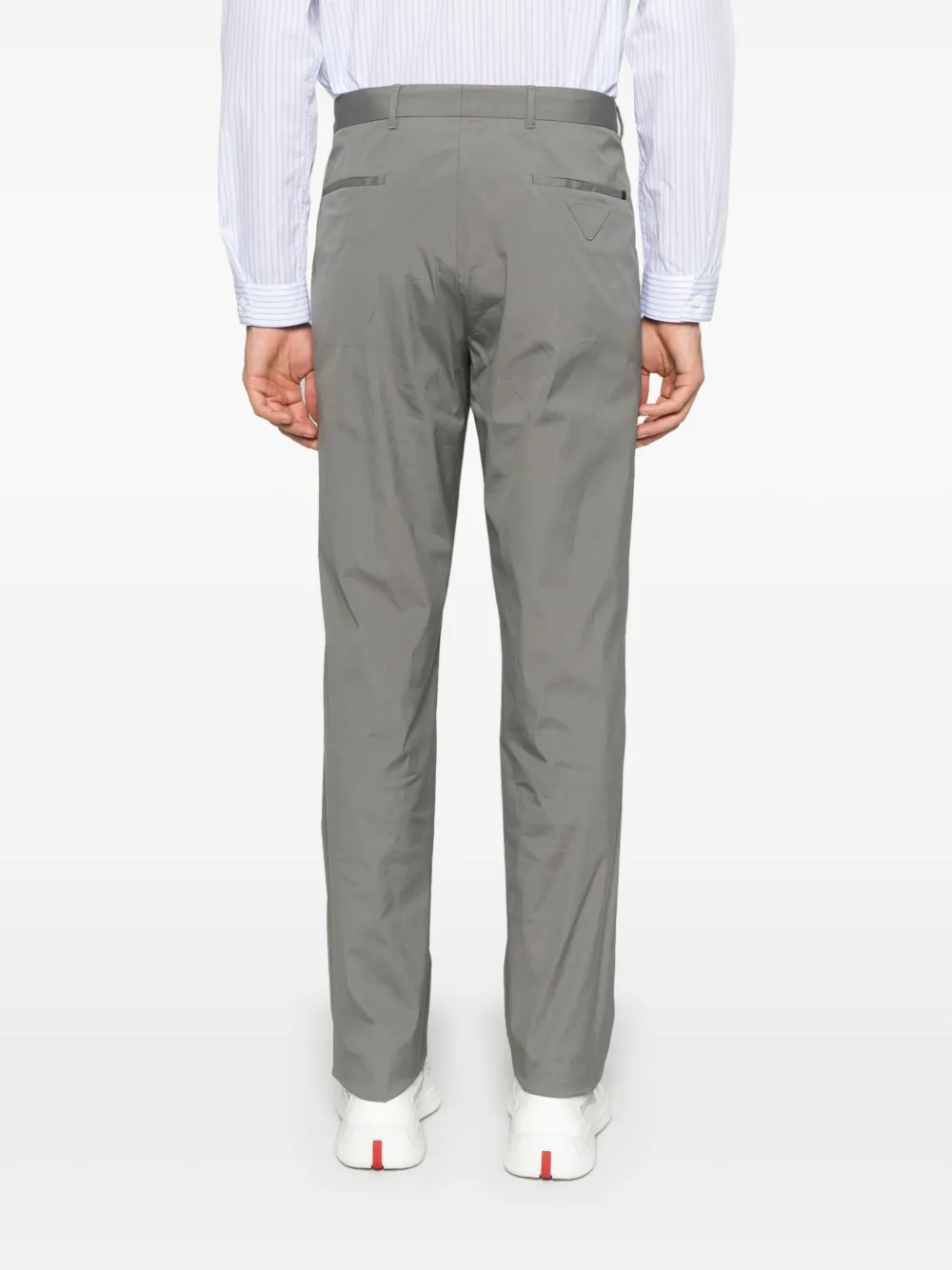 Prada Broek met logo Grijs