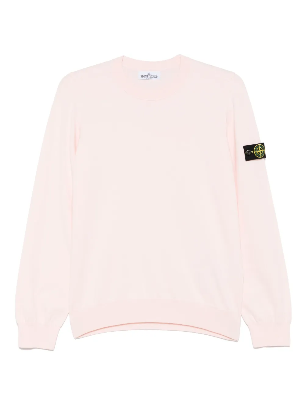 Stone Island Junior sweat en coton à patch Compass | rose | Image 1