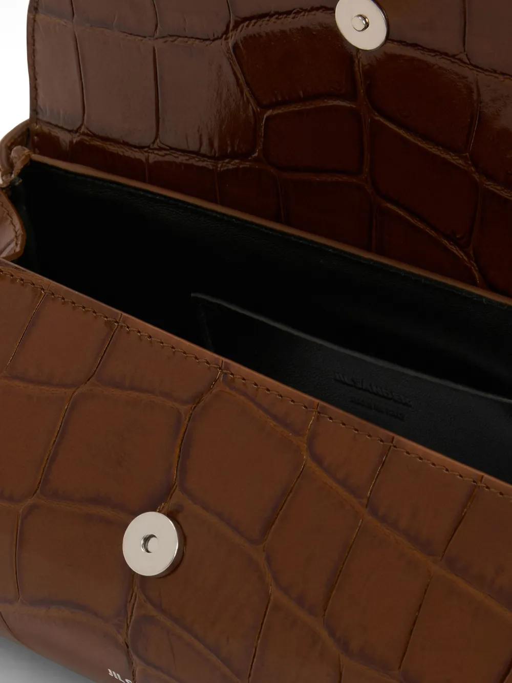 Jil Sander Cannolo kleine schoudertas Bruin