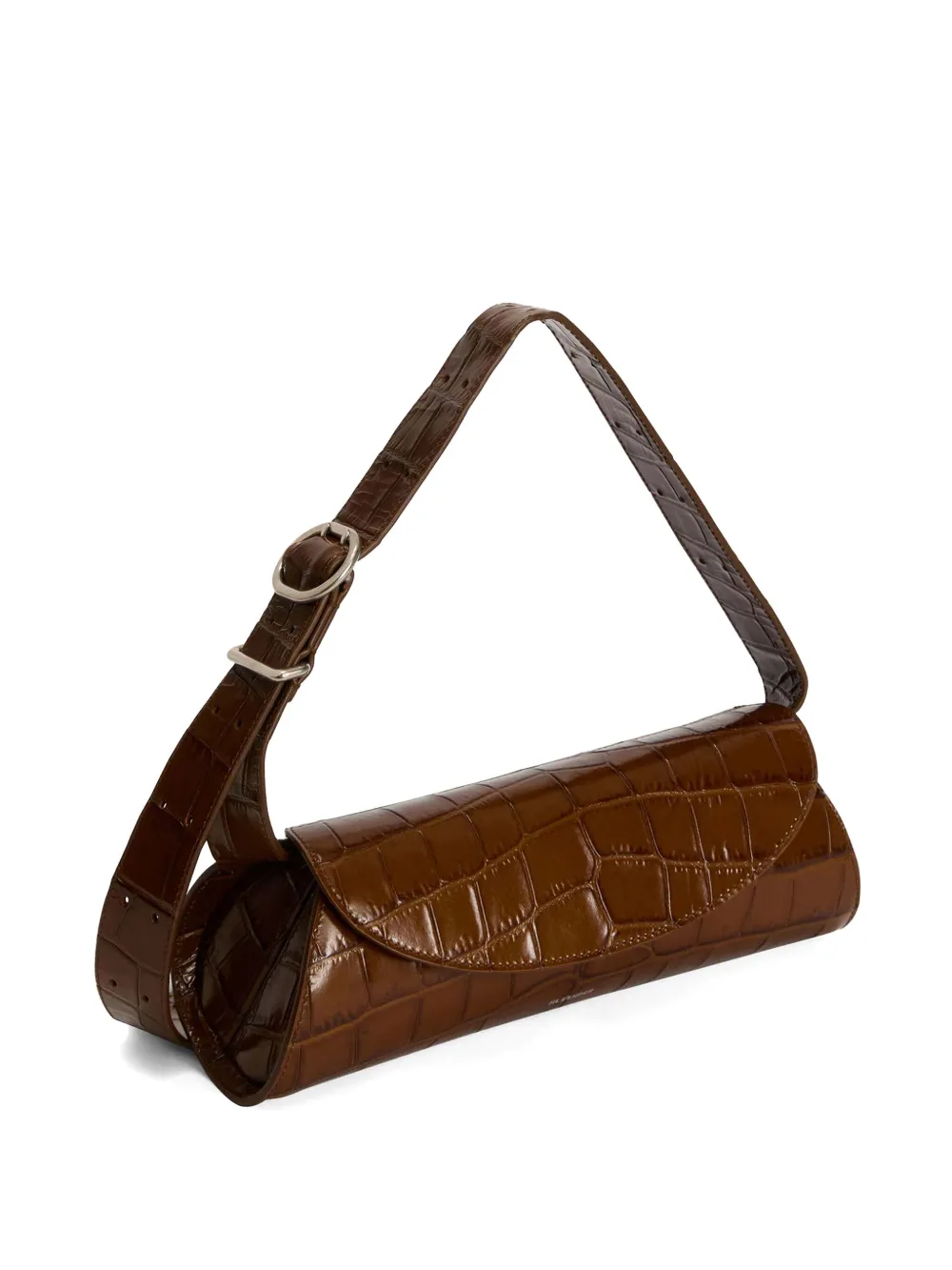 Jil Sander Cannolo kleine schoudertas Bruin
