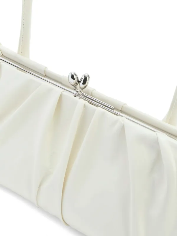 ★新品★JIL SANDER GOJI SOFT MINI BAG 白 ホワイト Jil Sander: Off-White Goji Bamboo Mini Bag | SSENSE
