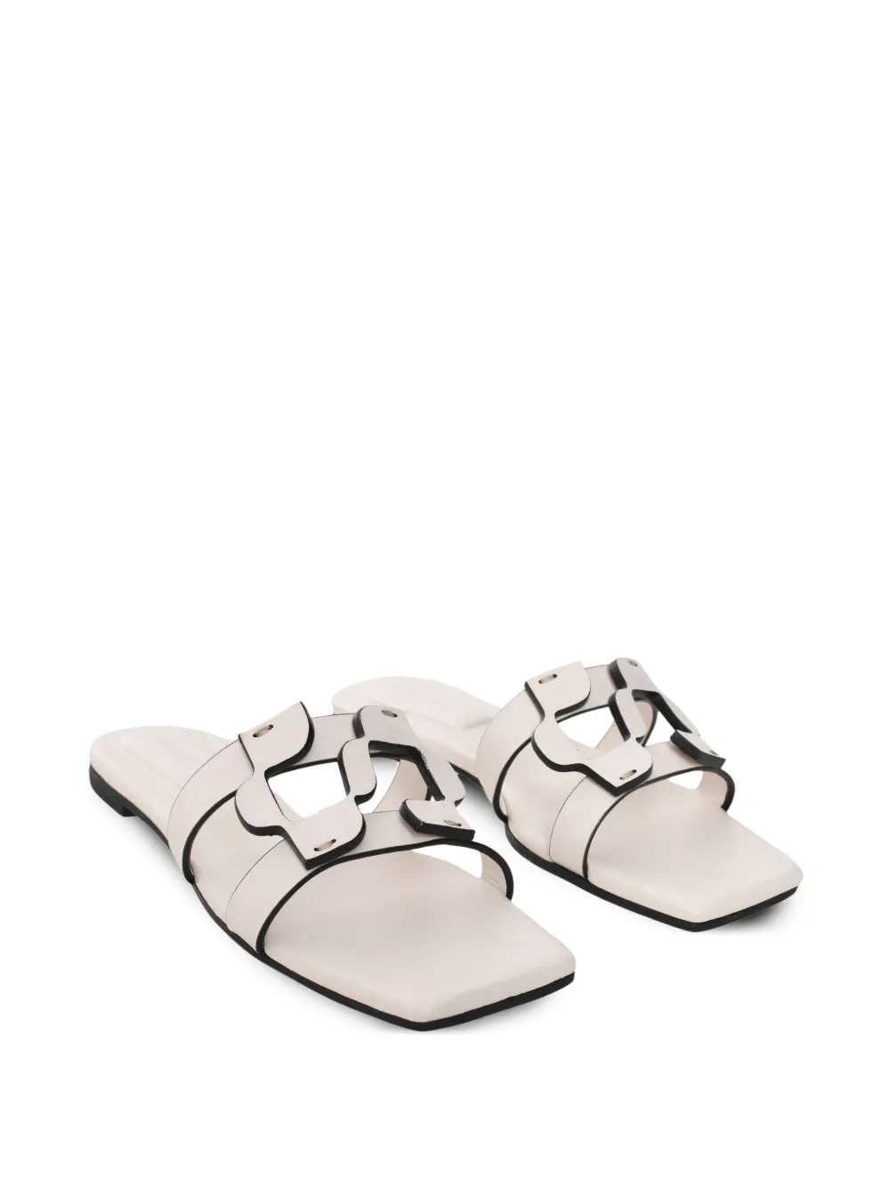 Simkhai leather slides - Beige