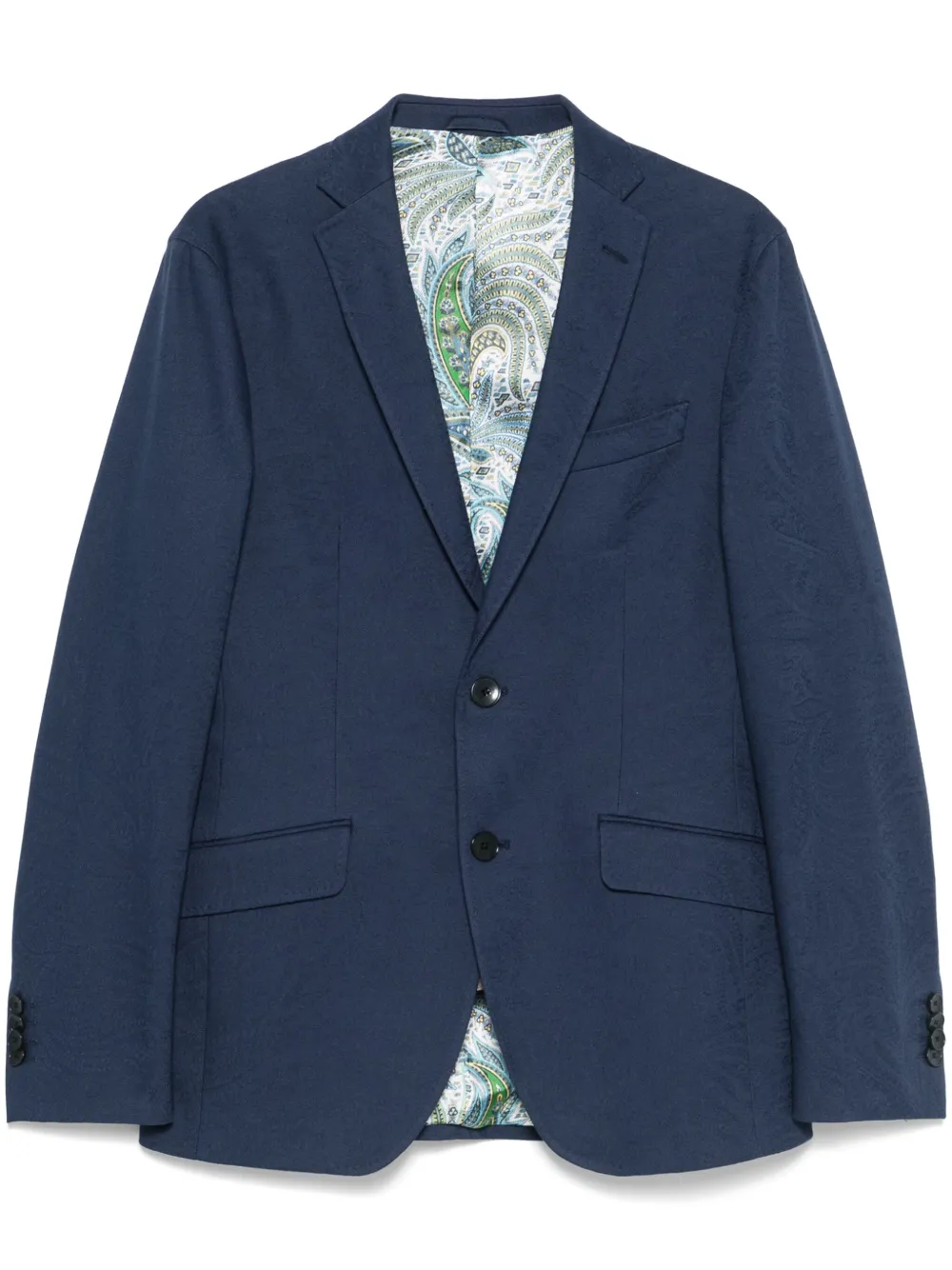 ETRO Blazer met enkele rij knopen Blauw