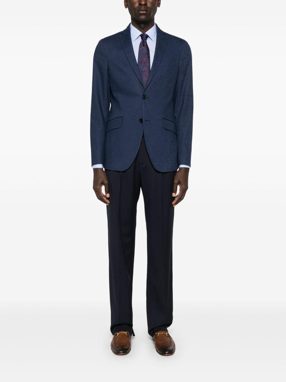 ETRO Blazer met enkele rij knopen - Blauw