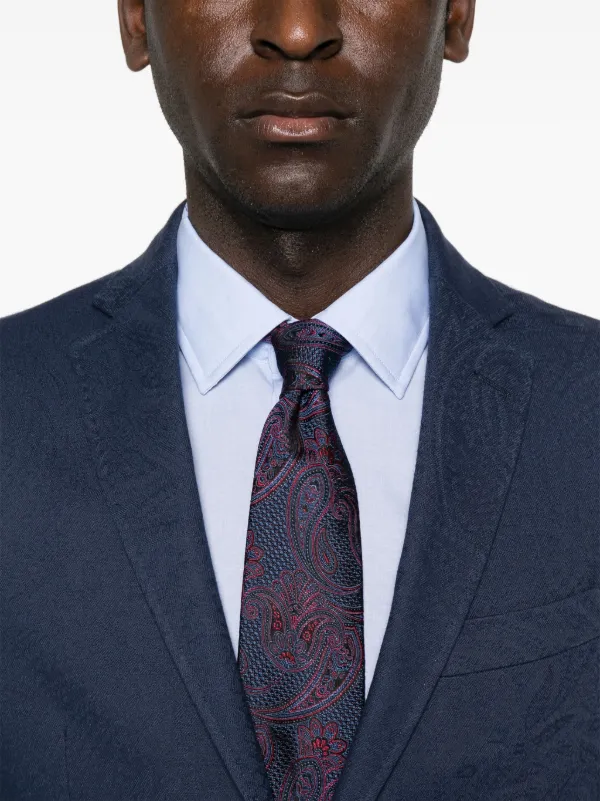 ジャケット ETRO 'Pegaso' single-breasted blazer Blue WRCA004399TTB54 ETRO single-breasted Blazer | Blue | FARFETCH ID