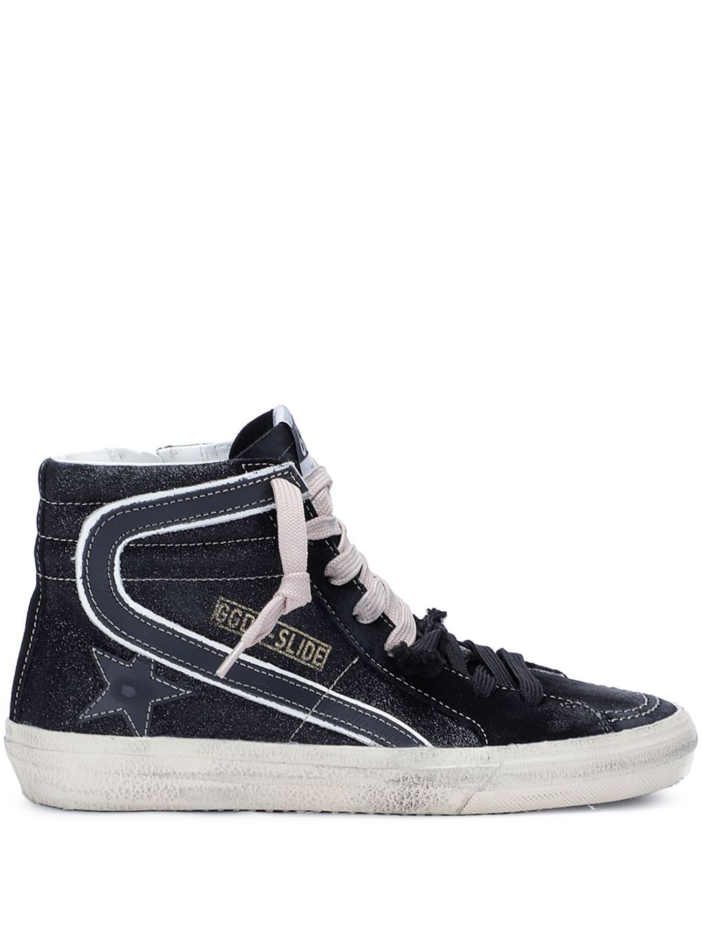 Golden Goose Slide high-top sneakers Zwart