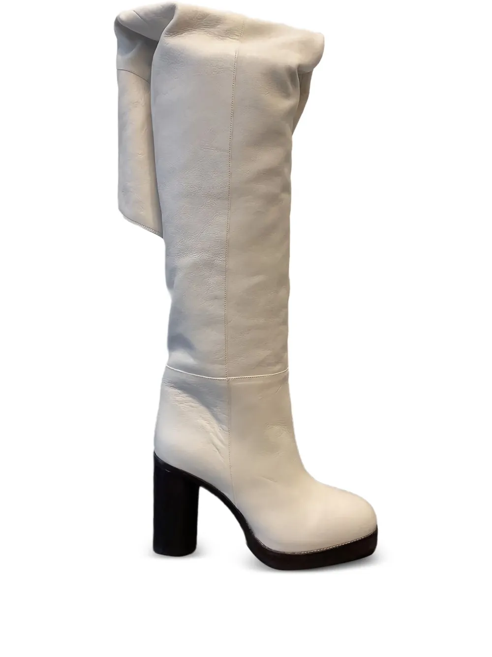 ISABEL MARANT 85mm Lurna slouch-leg boots White