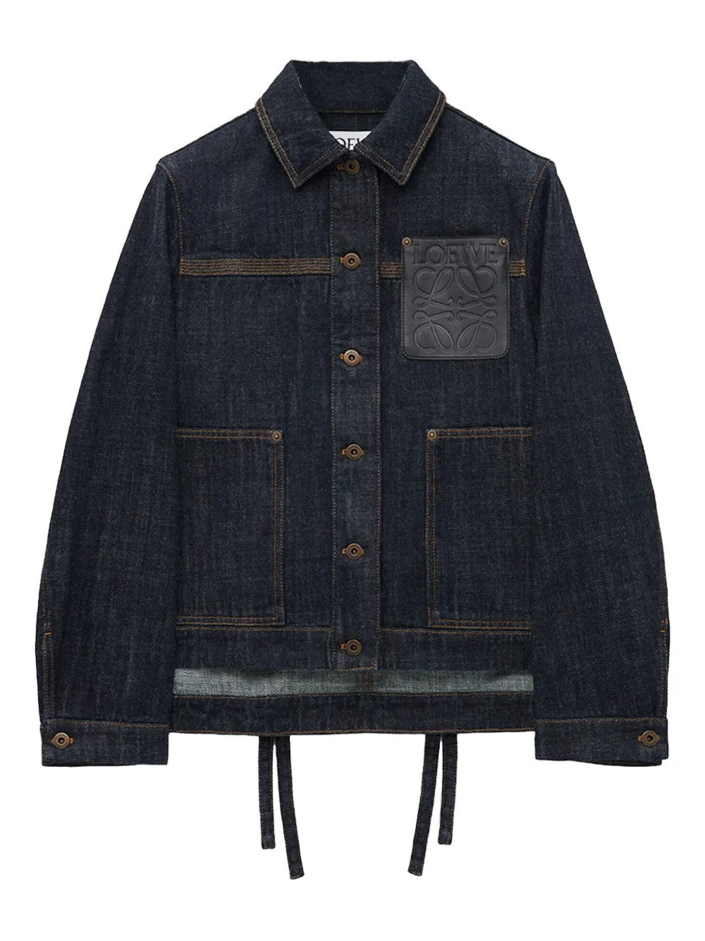 logo-patch denim jacket