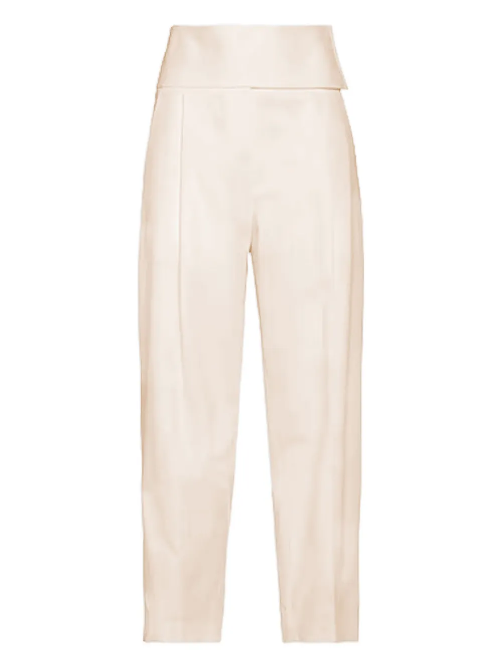 Jil Sander pleated high-waisted trousers Beige