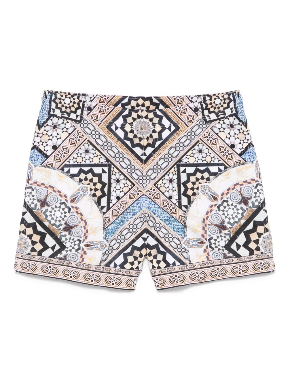 Make Me Your Mosaic-print swim shorts