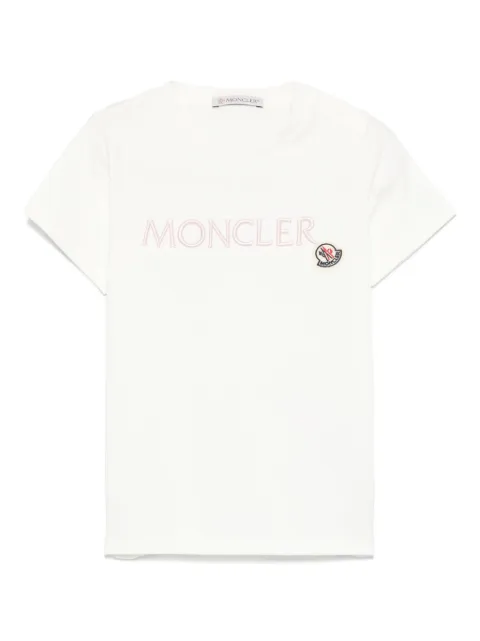 Moncler Enfant playera con logo bordado