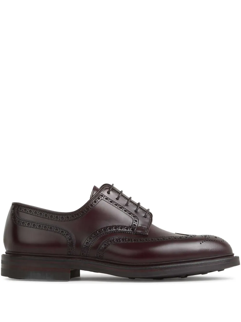 Crockett & Jones leather Derby shoes Red