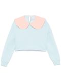 Ioana Ciolacu Orchid sweatshirt - Blue