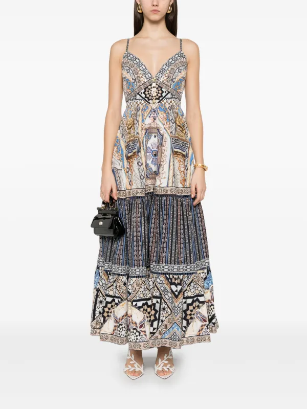 Camilla Make Me Your Mosaic Maxi Dress - Neutrals