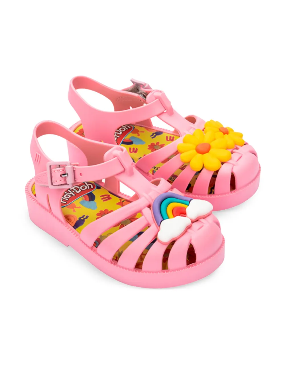 Mini Melissa x Play Doh Possession sandalen Roze