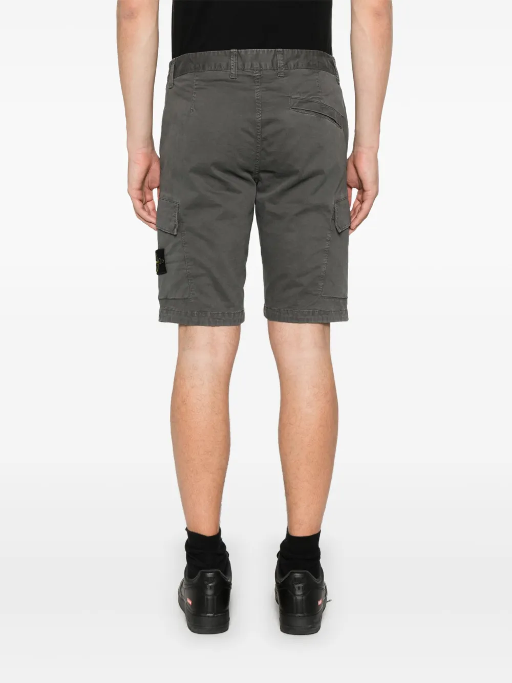 Stone Island Shorts met Compass-logopatch Grijs