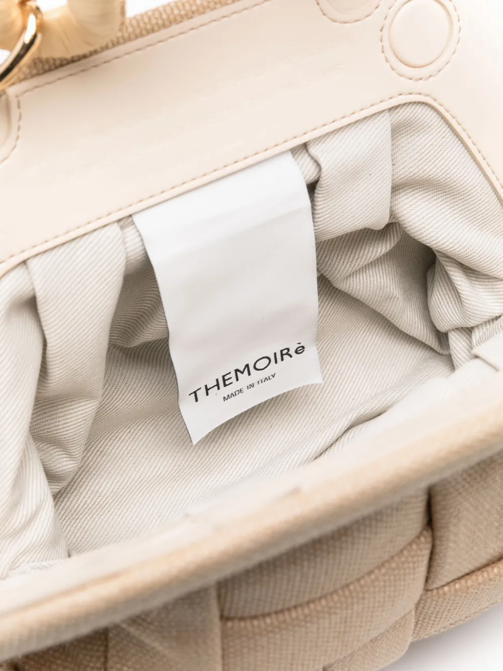 Themoirè Tia geweven tas Beige