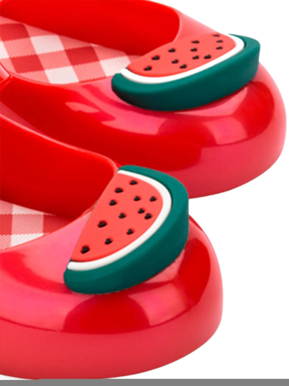 Shop Mini Melissa Sweet Love Picnic Ballet Flats In Red