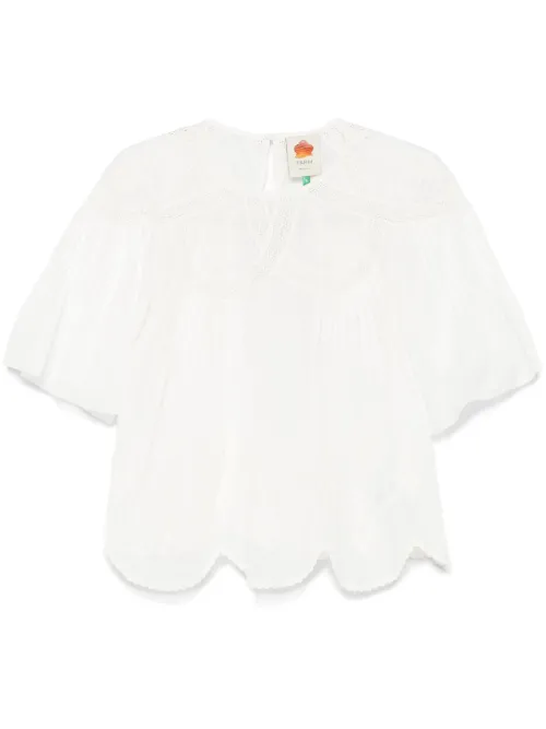 Blouse brodée à manches courtes - FARM Rio - Modalova