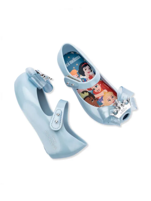 Mini Melissa Ultragirl II Disney Princess Ballet Flats Blue