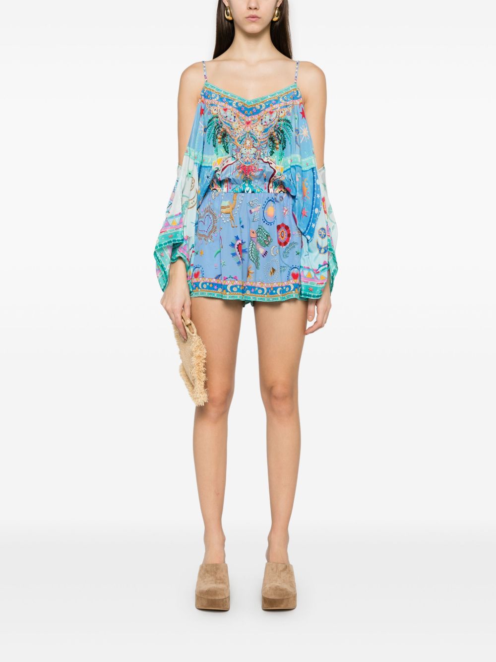 Camilla The A Painted Village playsuit - Blauw