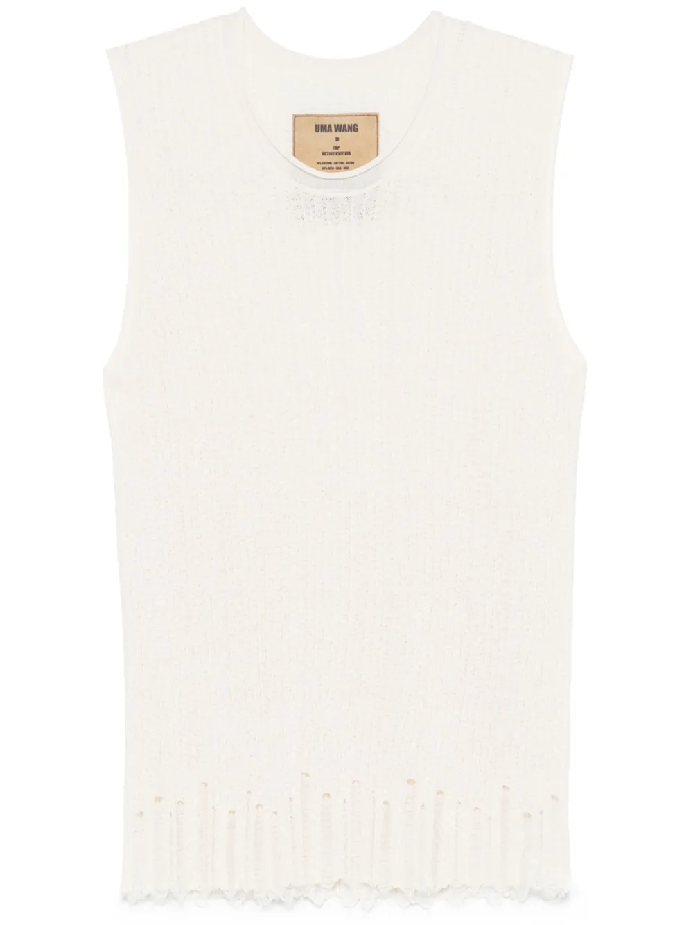 ribbed-knit vest