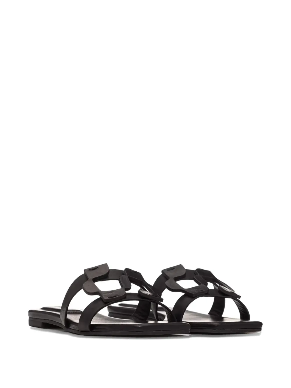 Simkhai monogram-detail flat sandals | Flat Sandals | Image 2