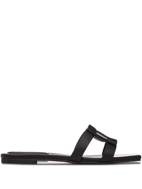 Simkhai monogram-detail flat sandals