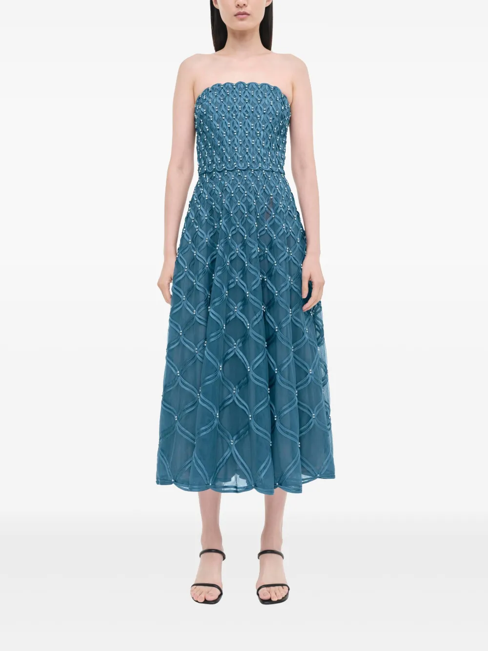 Simkhai Xolani midi dress - Blauw