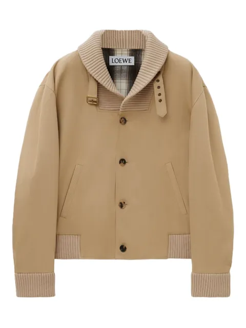 LOEWE ribbed-cuff buttoned jacket