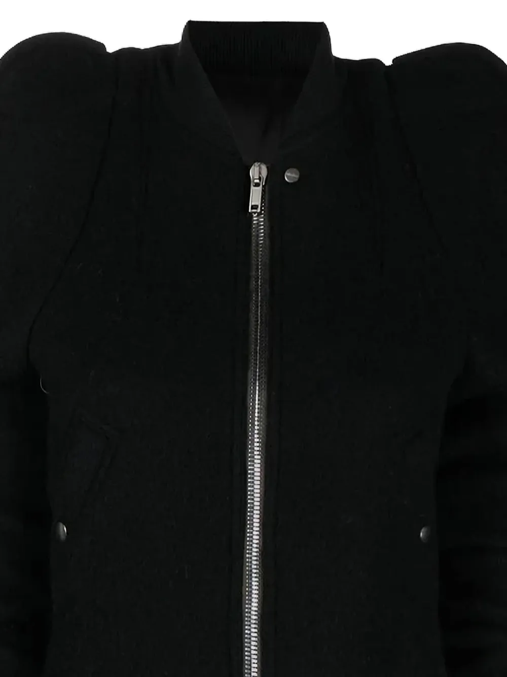 Rick Owens Bionic puff-sleeve bomber jacket Zwart
