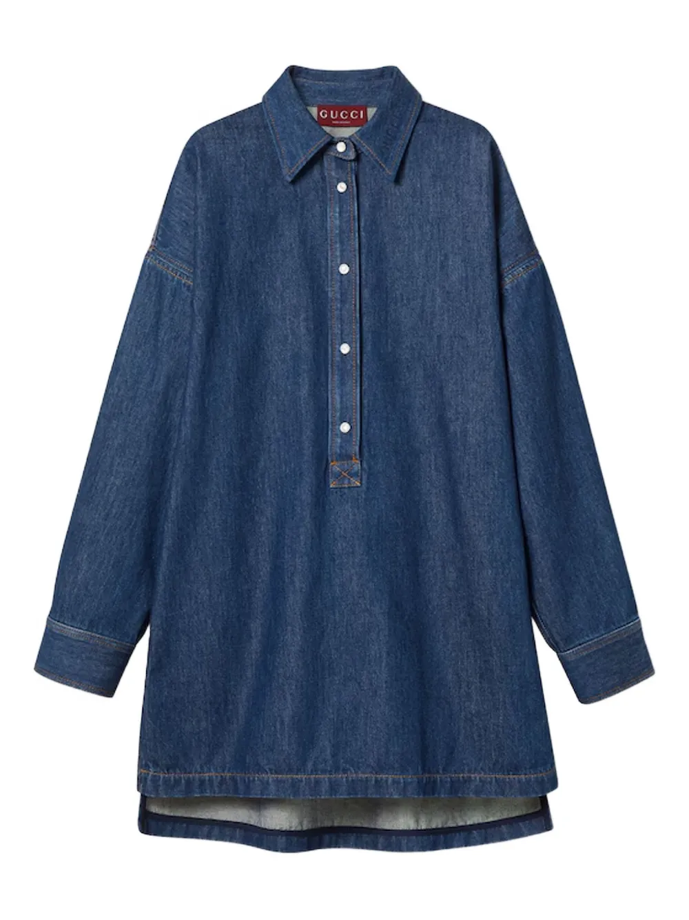 Gucci collared denim shirt - ブルー Gucci collared denim shirt - ブルー
