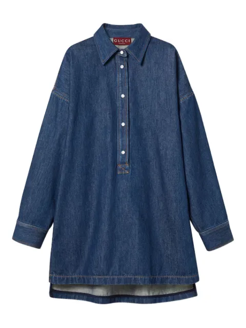 Gucci collared denim shirt