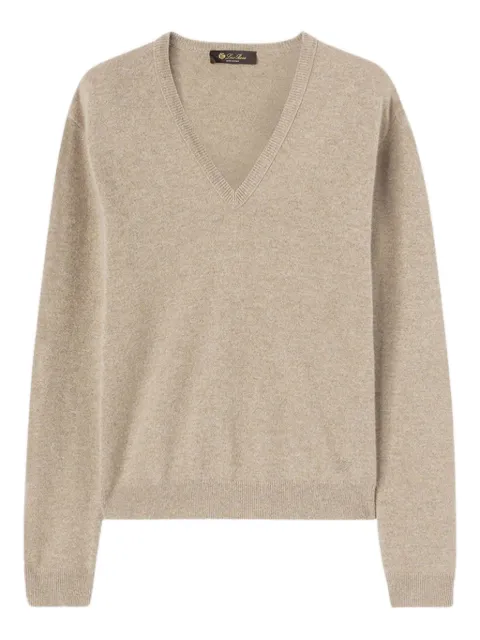 Loro Piana Arona V-neck cashmere top