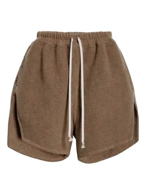 Rick Owens drawstring fleece shorts