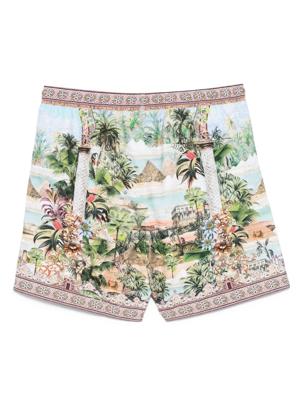 CAMILLA VIEWS OF THE VALLEY-PRINT SWIM SHORTS