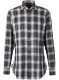 Kiton checked cotton shirt - Black