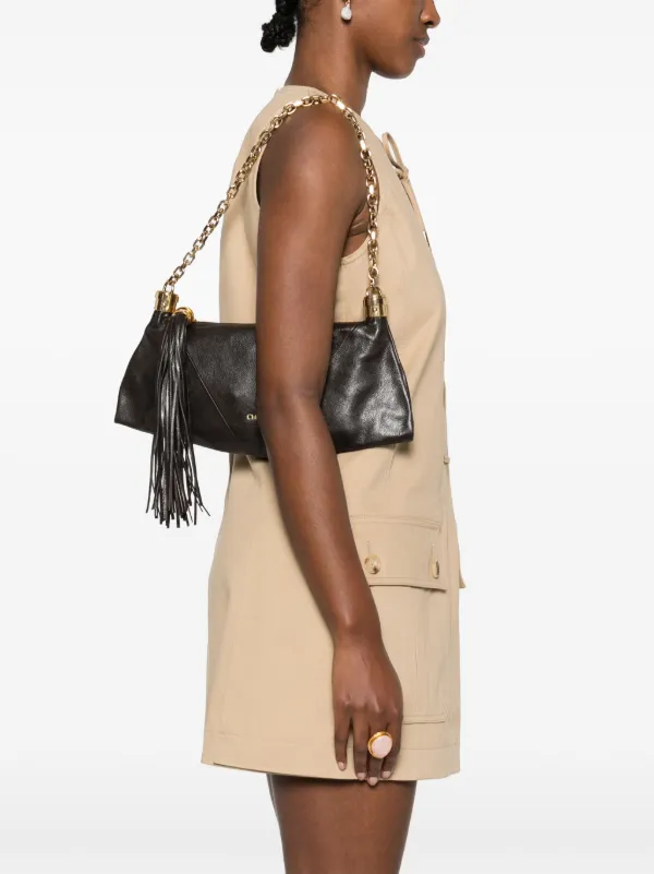 【関税&送料込】Chloe Small Foulard Shoulder Bag Chloé Small Foulard Shoulder Bag | Brown | FARFETCH