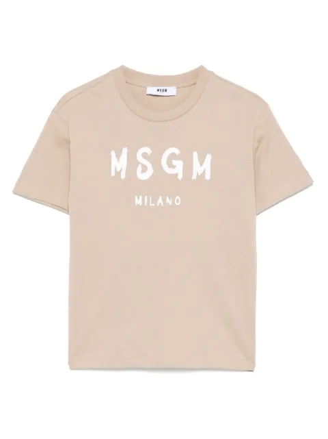 MSGM Kids playera con logo estampado
