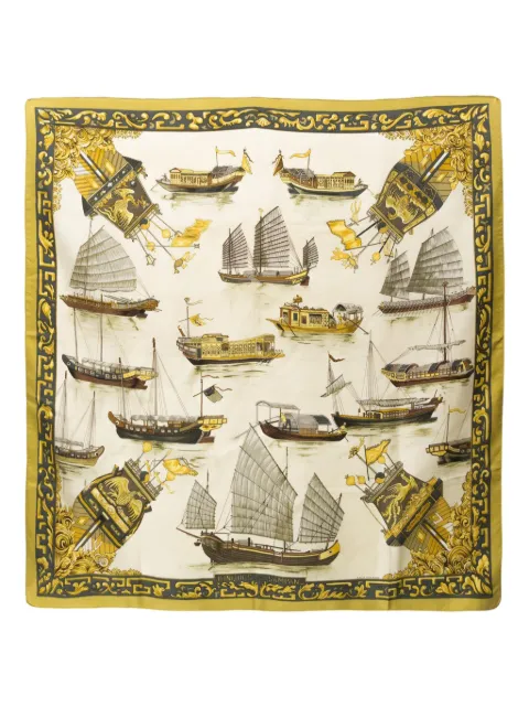 Hermès Pre-Owned foulard Jonques et Sampans by F. de la Perriere (1966)