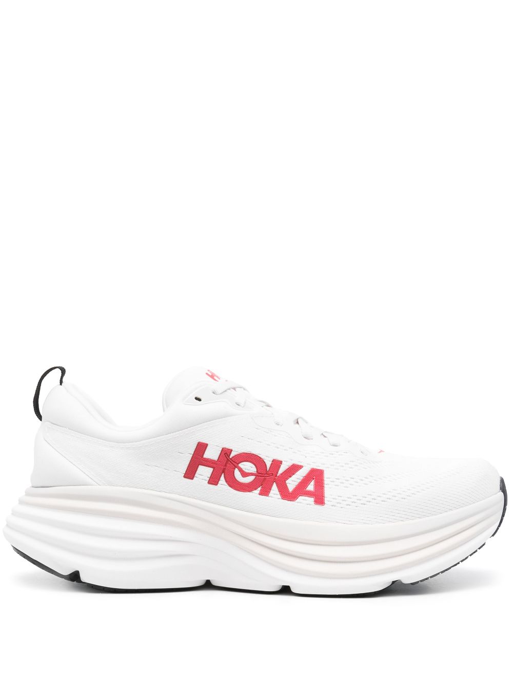 HOKA Bondi 8 "Vermillion" White Vermillion