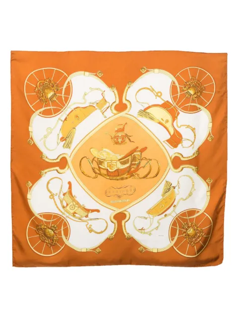 Hermès Pre-Owned mascada de seda Springs by P Ledoux 1981