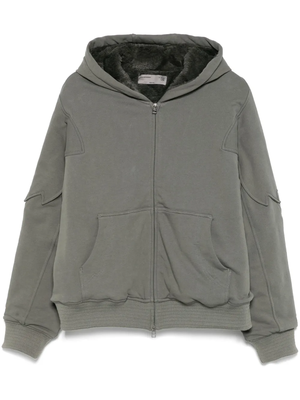 x Fox sherpa zip-up hoodie