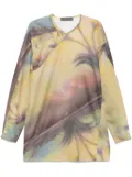 Kiko Kostadinov x Fox long-sleeves T-shirt - Yellow